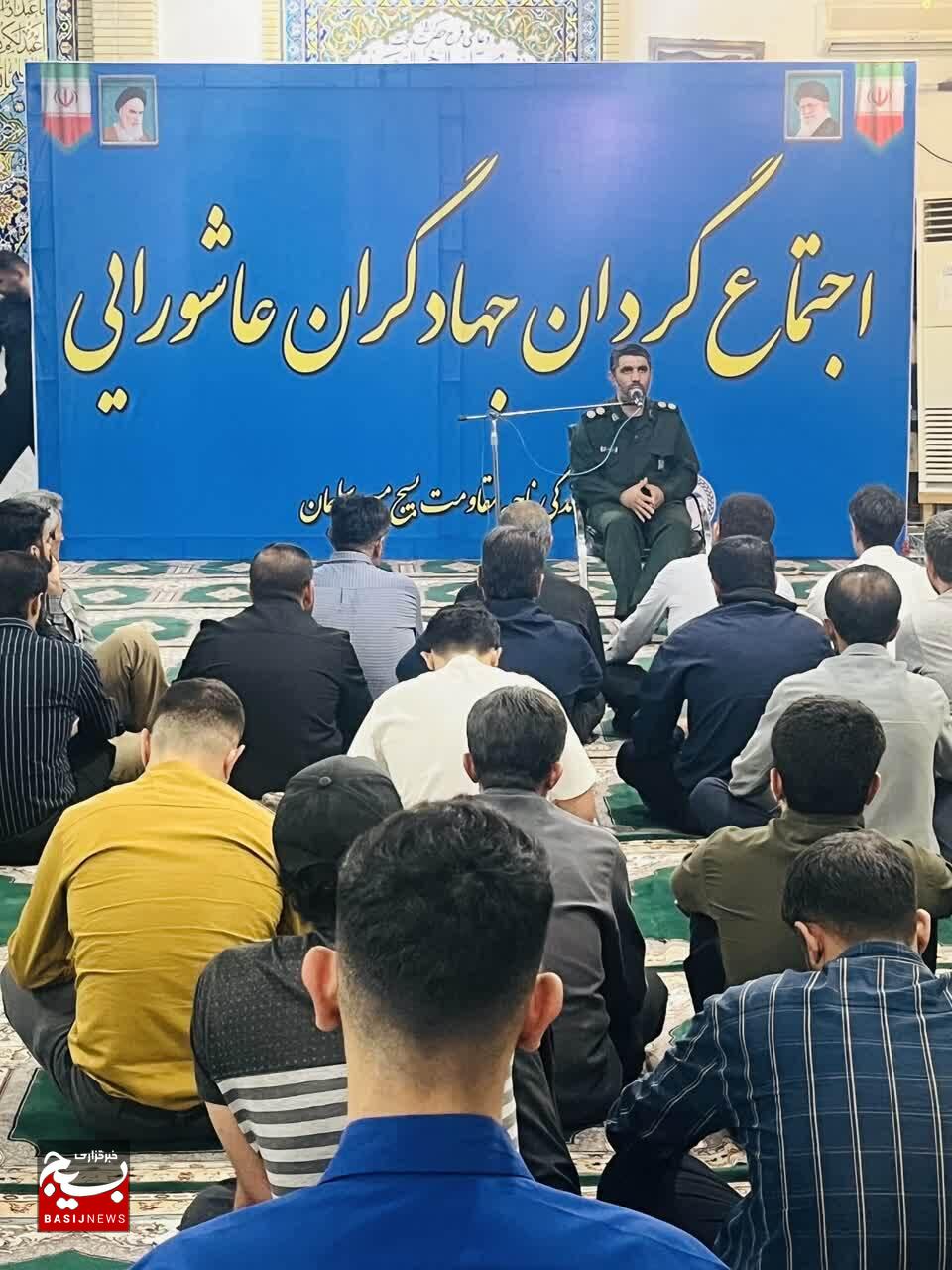 شکوه همدلی جهادگران در مسجدسلیمان؛ گردان عاشوراییان بسیج سازندگی به میدان آمدند