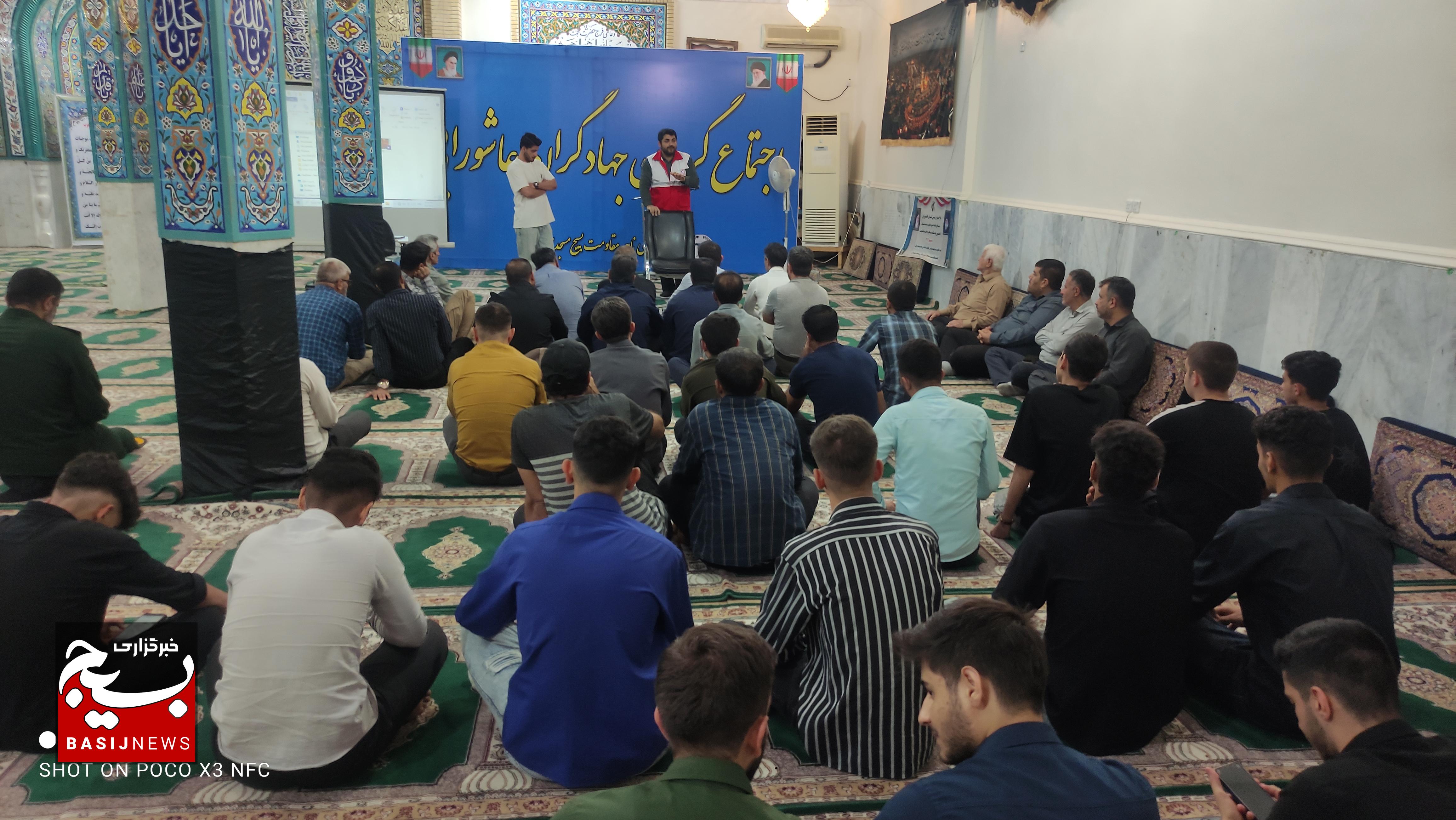 شکوه همدلی جهادگران در مسجدسلیمان؛ گردان عاشوراییان بسیج سازندگی به میدان آمدند