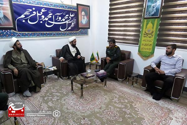 قدردانی فرمانده ناحیه مقاومت کنگان از امام جمعه سیراف