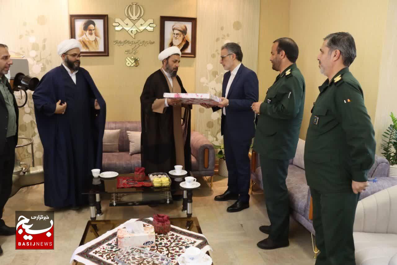 دیدار مسئول نمایندگی ولی فقیه در سپاه ثارالله کرمان با مدیرکل جدید صدا و سیمای مرکز کرمان +تصاویر دیدار مسئول نمایندگی ولی فقیه در سپاه ثارالله کرمان با مدیرکل جدید صدا و سیمای مرکز کرمان +تصاویر