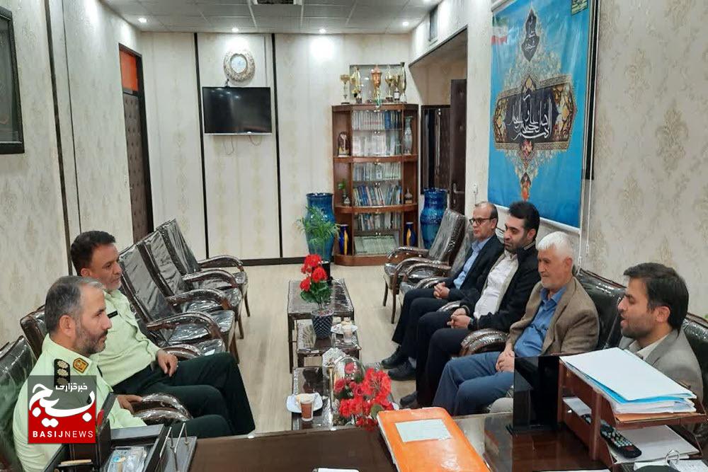 دیدار شهردار و رئیس شورای شهر لالجین با فرمانده انتظامی شهرستان بهار