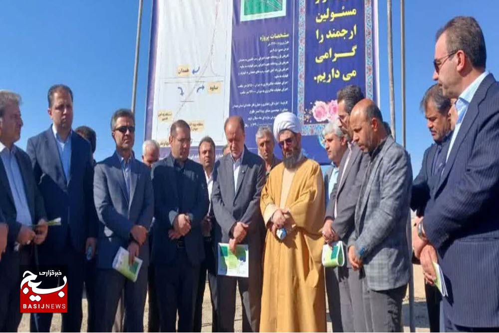 کلنگ‌زنی پروژه تقاطع دسترسی پل جهان‌آباد فامنین به آزادراه کربلا