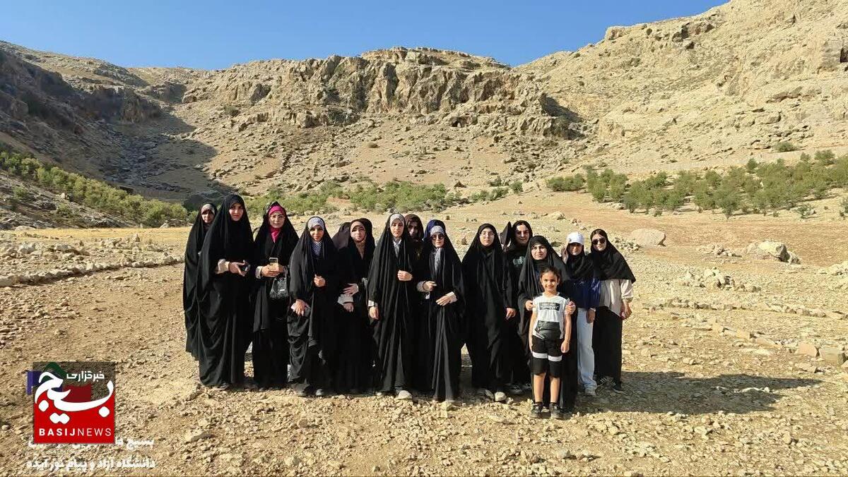 بسیجیان دانشجوی دانشگاه آزاد و پیام نور ایذه در طریق نور