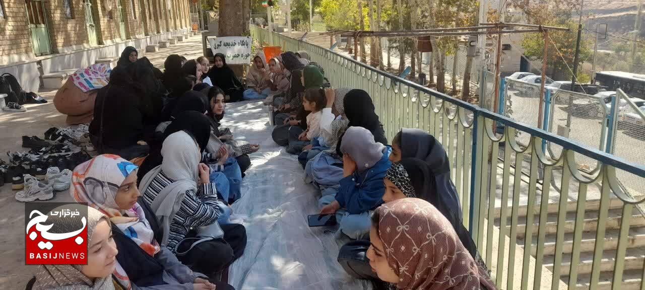 خاطرات شیرین معنوی نوجوانان پایگاه بسیج خدیجه کبری(س) در اردوی باراجین