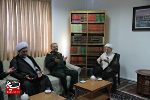 دیدار رئیس سازمان بسیج مستضعفین با حضرت آیت الله سبحانی