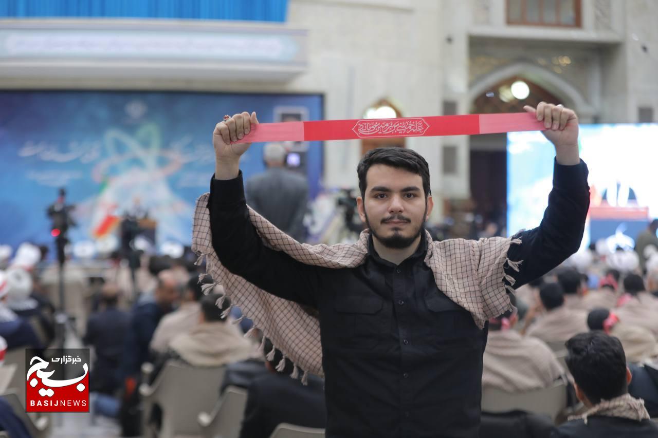 گردهمایی دانشجویان و طلاب بسیجی با حضور رئیس مجلس شورای اسلامی