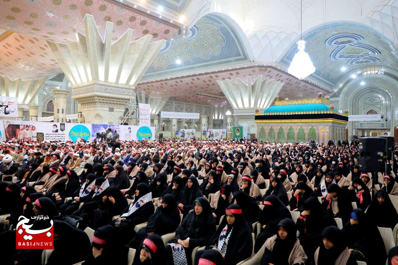گردهمایی دانشجویان و طلاب بسیجی با حضور رئیس مجلس شورای اسلامی