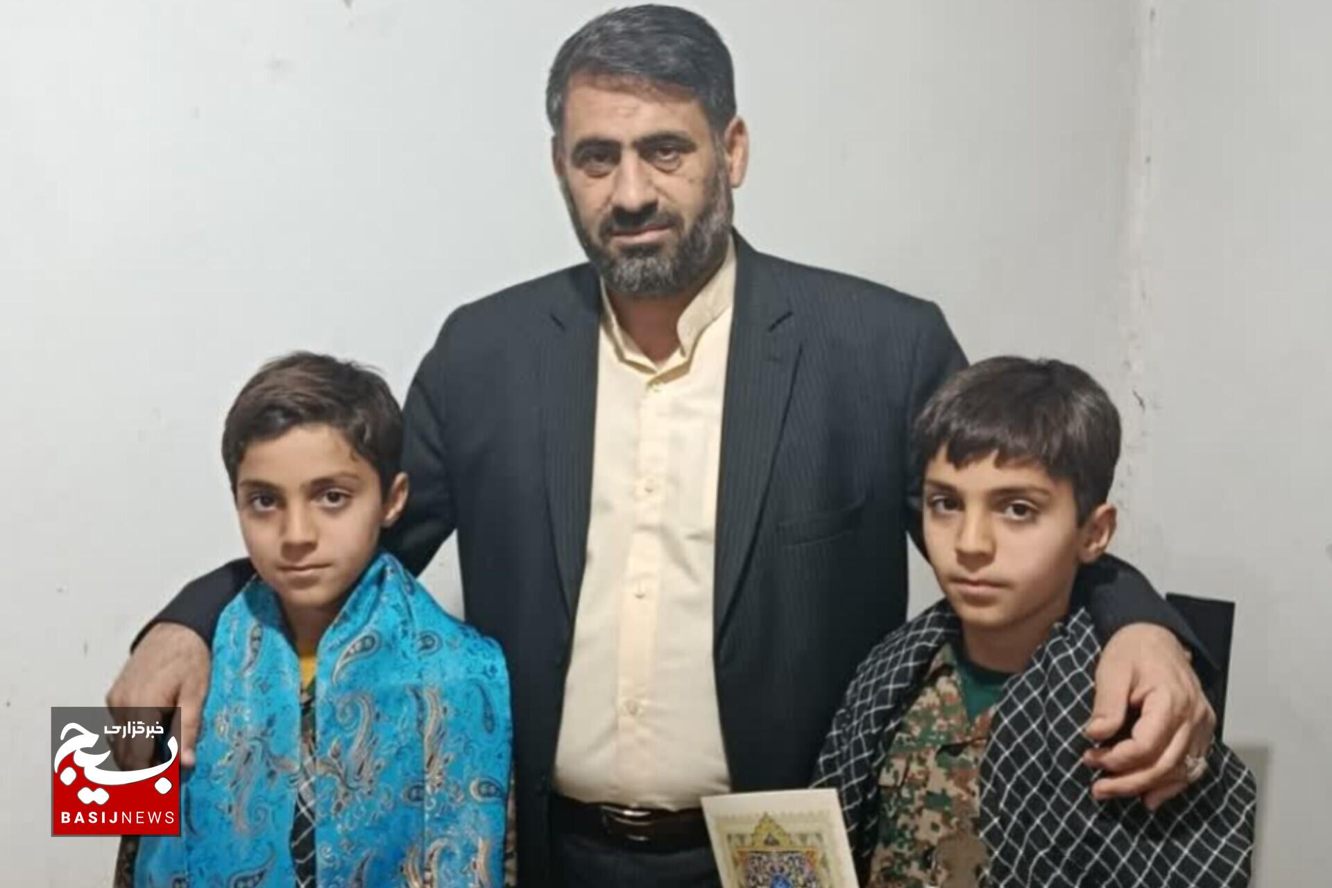 دیدار صمیمی فرمانده سپاه لرستان با نوگلان حسینی در چگنی