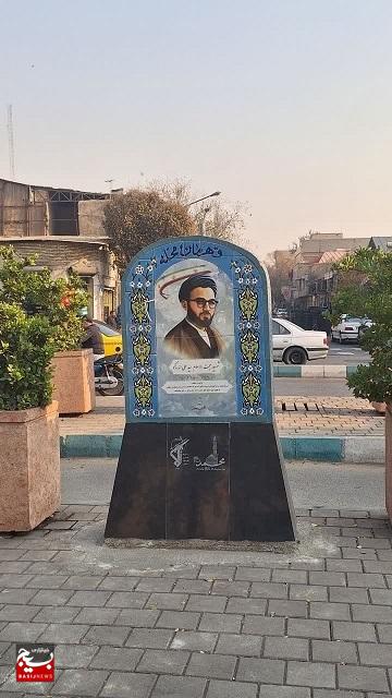 ۱۰ تصویر شهید در قالب ۵ سازه در نقاط مختلف محله شهید هرندی نصب شد.