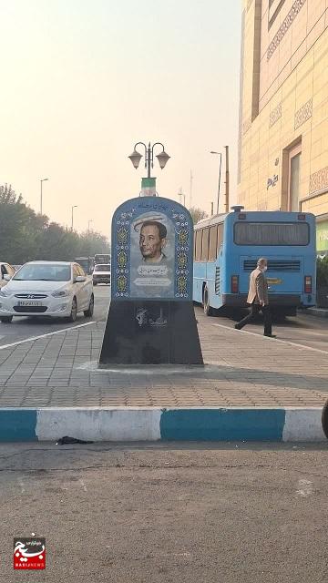 ۱۰ تصویر شهید در قالب ۵ سازه در نقاط مختلف محله شهید هرندی نصب شد.