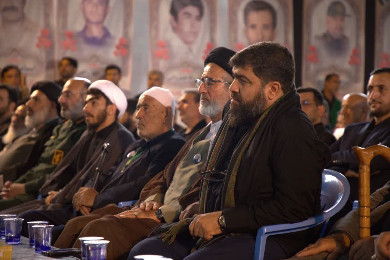  مراسم اربعین شهید سرافراز سردار سرتیپ حاج اسماعیل احمدی در گلزار شهدای شهر دالکی دشتستان بوشهر