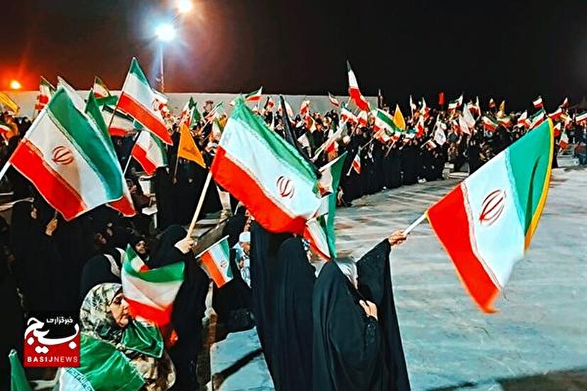 نودمین شب اجتماع بزرگ، باشکوه و مقتدرانه مردم کنگان