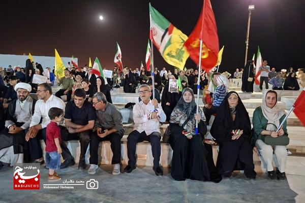 مراسم عمامه‌گذاری طلّاب در اجتماع شبانه کنگان برگزار شد