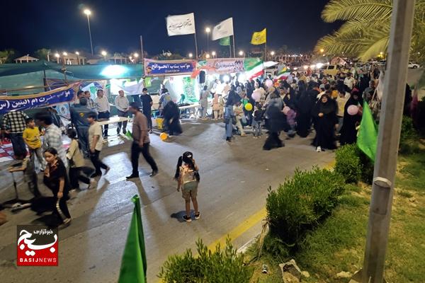 جشن بزرگ «مهمونی کیلومتری غدیر» در کنگان برگزار شد
