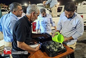 جشن بزرگ «مهمونی کیلومتری غدیر» در کنگان برگزار شد