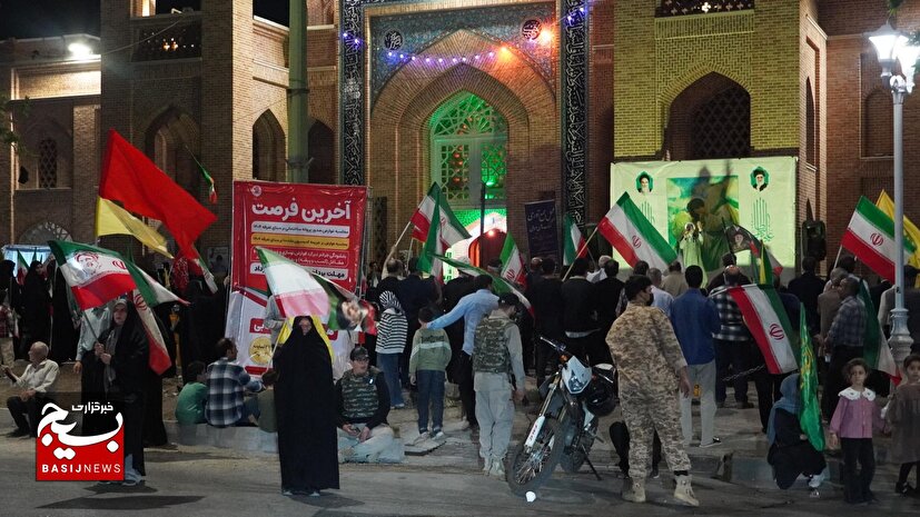 مردم قزوین در صدمین شب حضور تا پای جان برای ایران