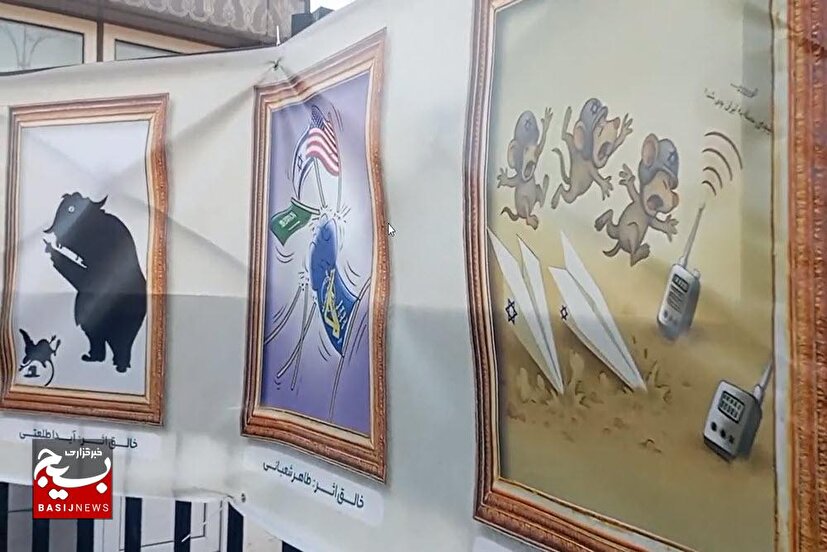 برگزاری گالری ۳۲متری هنرمندان همدانی به مناسبت هفته جمعیت