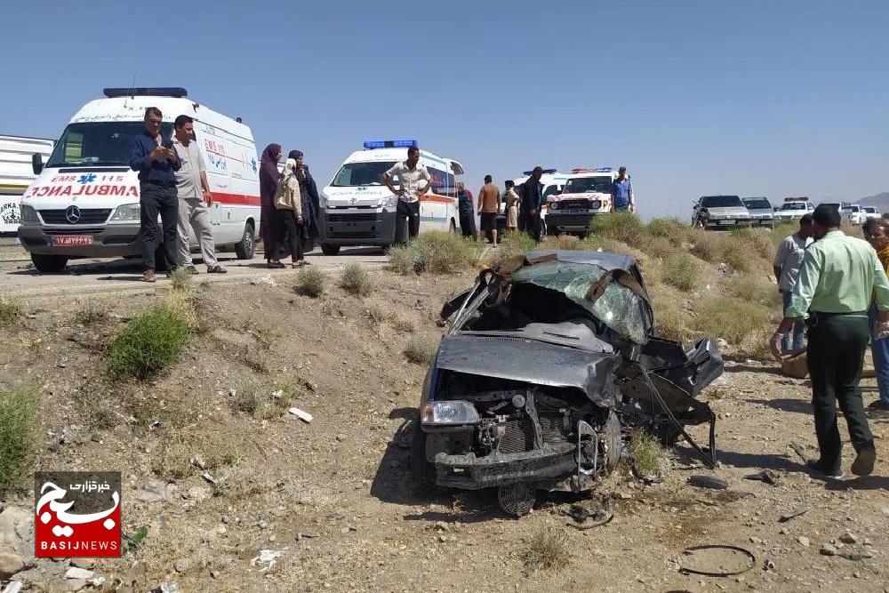 ۳ مصدوم و یک فوتی در تصادف مرگبار محور کنگاور به اسدآباد