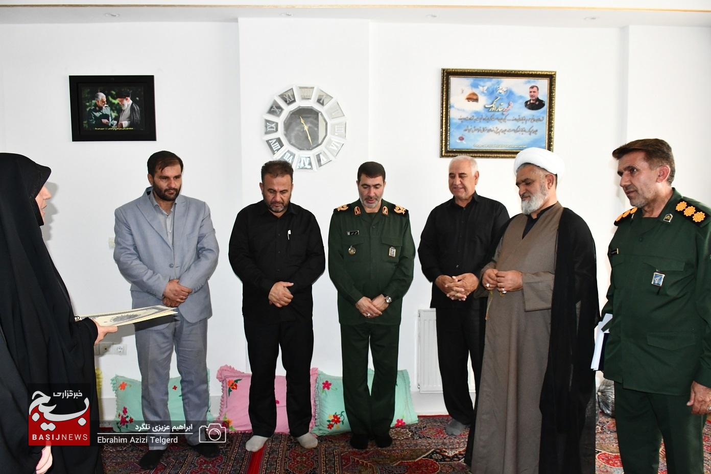 دیدار مسئولان سپاه فتح با خانواده شهدای جنگ رمضان