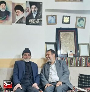 دیدار معاون روابط عمومی سپاه انصارالرضا علیه‌السلام با رزمنده و پیشکسوت دفاع مقدس 