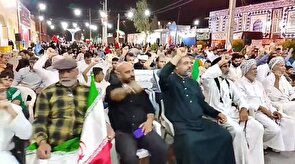 برگزاری تجمع هشتادو نهمین روز بزرگ مردم رامشیر در حمایت از رزمندگان و تجدید میثاق با رهبری
‌