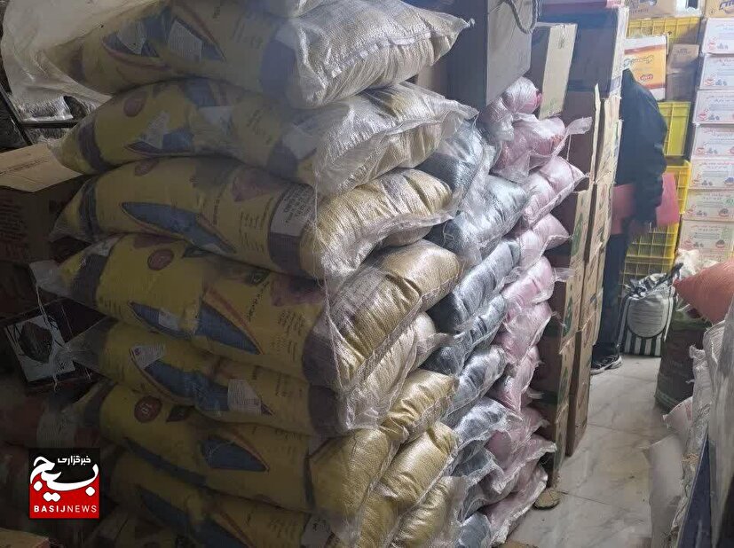 احتکار ۲۵ تن برنج در انبار یک فروشگاه زنجیره ای