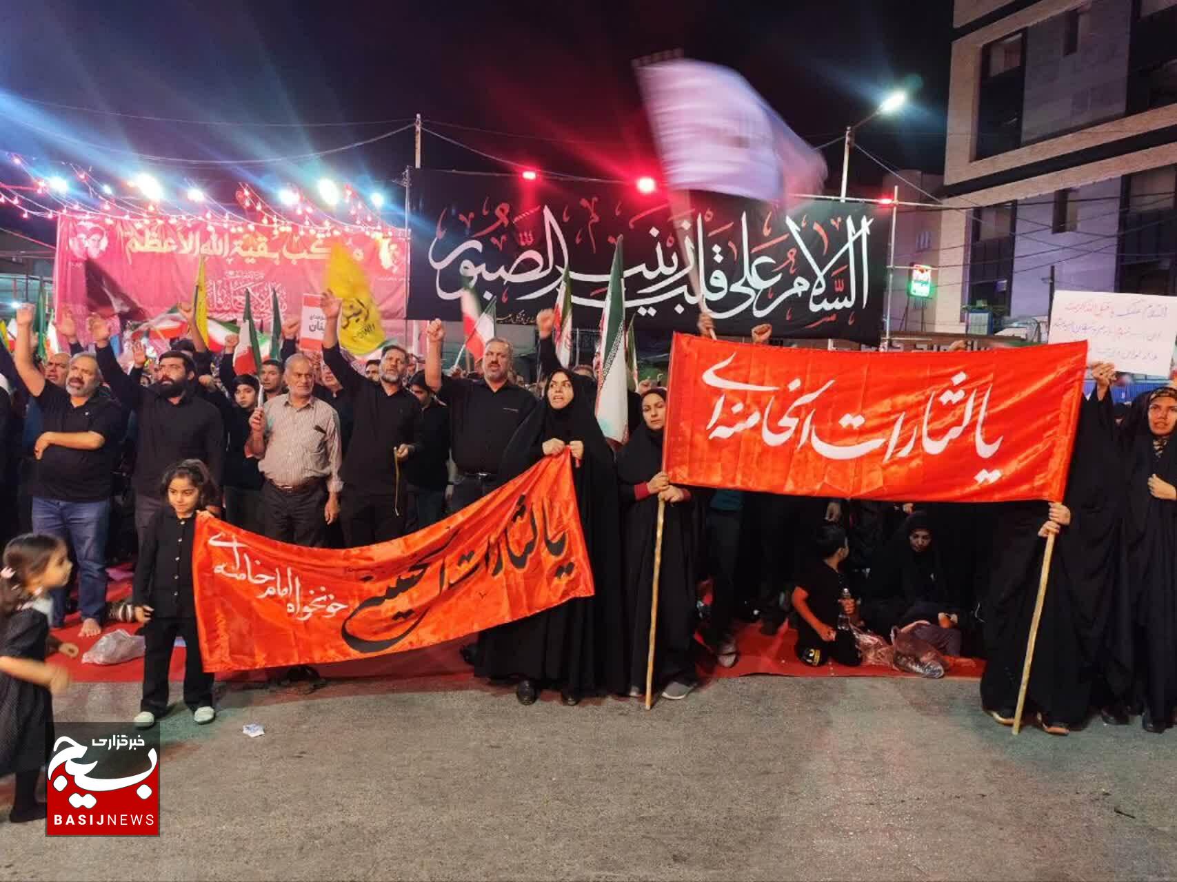 در شب هفتم محرم؛ میدان کوثر غرق در عزا و عشق حسینی