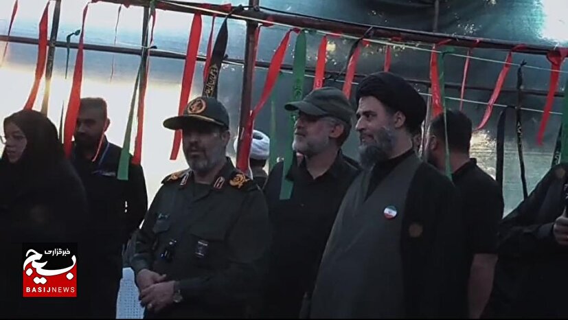بازدید فرمانده سپاه استان البرز، از موکب امام خامنه‌ای شهرستان نظرآباد