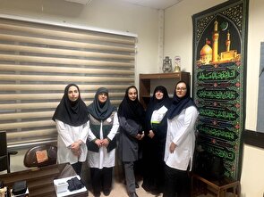 خدمات جامعه بسیج پزشکی استان قزوین به زائرین تشییع رهبر شهید در مشهد
