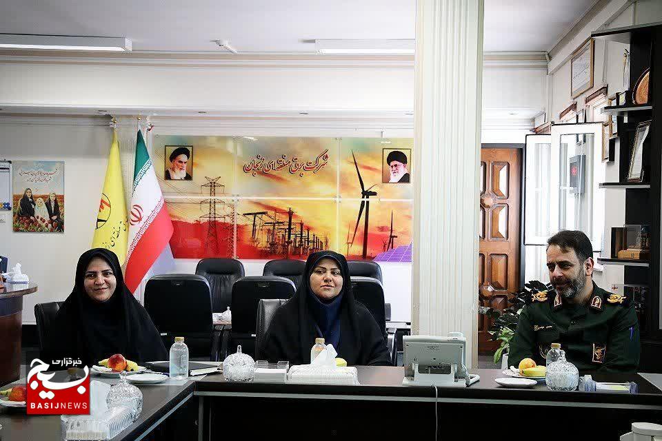 تقدیر فرمانده سپاه انصارالمهدی (عج) استان زنجان از مدیر عامل شرکت برق منطقه‌ای زنجان