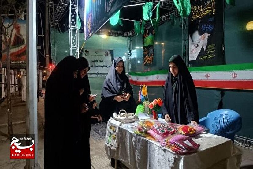 برپایی موکب پایگاه عادله حوزه حضرت خدیجه(س) درتجمعات شبانه خیابان دانشگاه