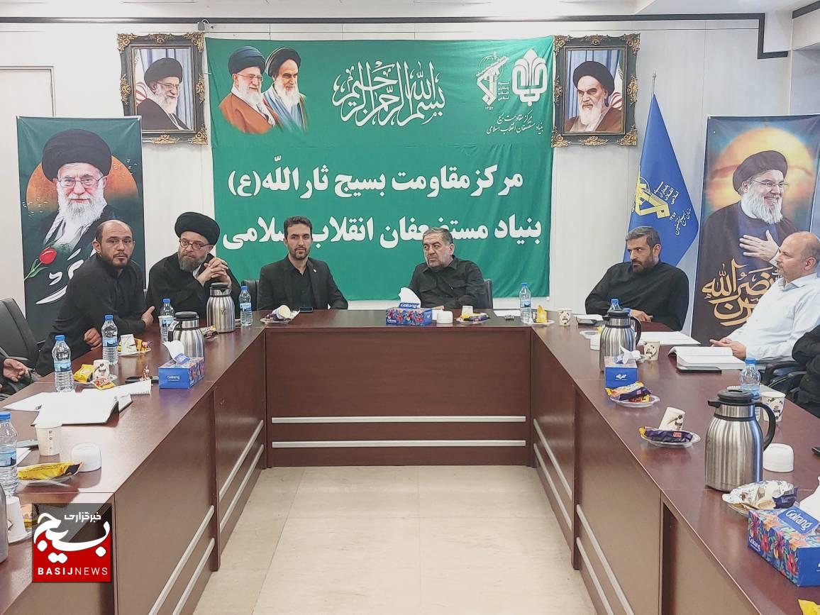 نشست همافزایی رابطین عقیدتی و سیاسی پایگاه های تابعه در مسیر هدف نشست همافزایی رابطین عقیدتی و سیاسی پایگاه های تابعه در مسیر هدف