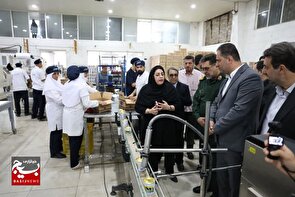 بازدید فرمانده سپاه انصارالحسین(ع) از واحدهای تولیدی استان همدان