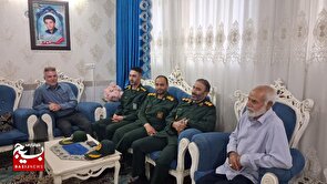دیدار جانشین سپاه حضرت روح‌الله با خانواده شهیدان شمسی و محمودی