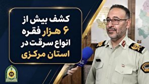 کشف ۶ هزار و ۲۷۹ فقره سرقت در استان مرکزی؛ ۲ هزار و ۴۶۳ سارق دستگیر شدند