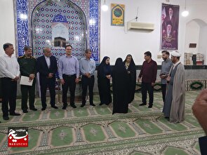 تکریم کارشناس قرآنی اداره تبلیغات اسلامی تنگستان و امام جماعت انبارک