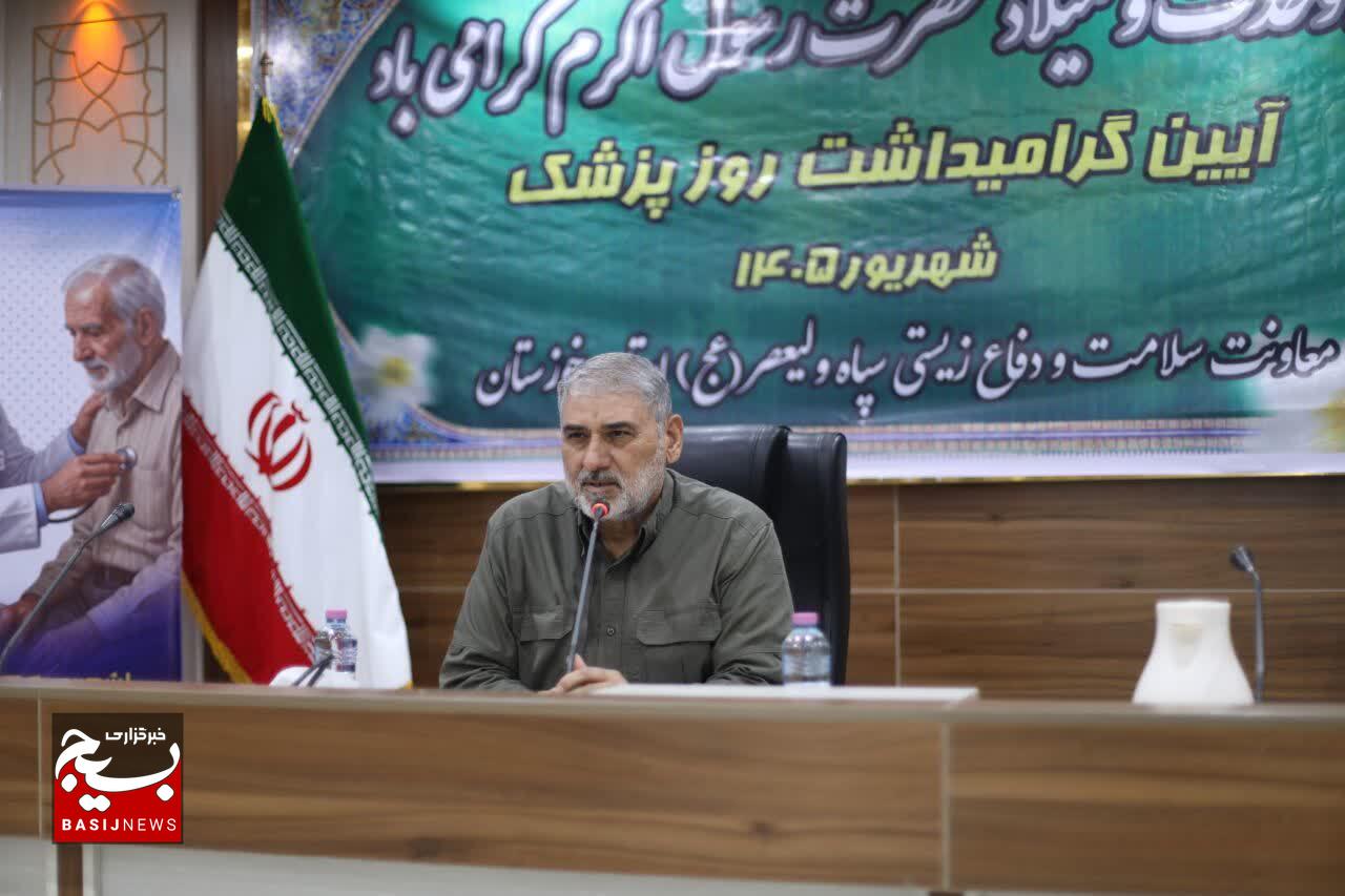 جامعه پزشکی خوزستان در جنگ تحمیلی و کرونا حماسهآفرین بود
