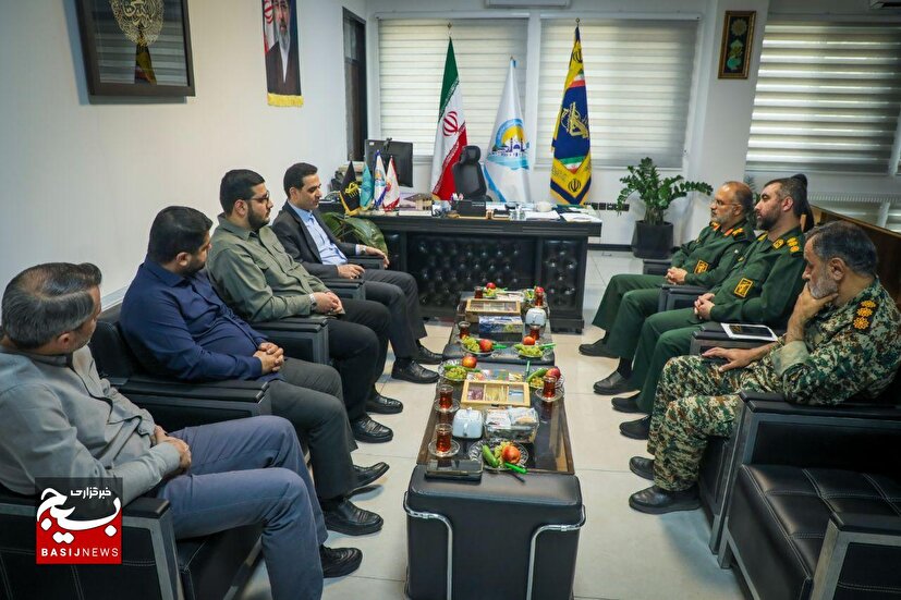 هم‌افزایی سپاه و فدراسیون والیبال؛ دیدار رئیس فدراسیون والیبال کشور با فرمانده سپاه کربلا
