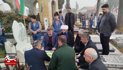  گلباران مزارشهدا در تالش