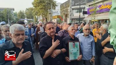 مراسم تشییع پیکر شهید مدافع نظم و امنیت مجید کاظم پور