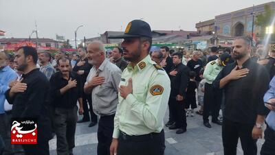 مراسم تشییع پیکر شهید مدافع نظم و امنیت مجید کاظم پور