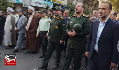 مراسم تشییع پیکر شهید مدافع نظم و امنیت مجید کاظم پور