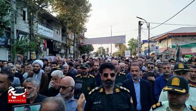 مراسم تشییع پیکر شهید مدافع نظم و امنیت مجید کاظم پور