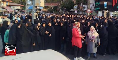 مراسم تشییع پیکر شهید مدافع نظم و امنیت مجید کاظم پور