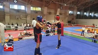ورزش رزمی کیک بوکسینگ در رشت