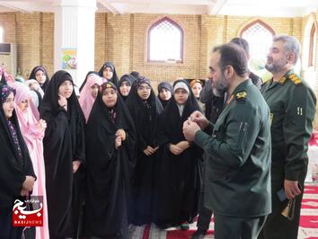 حضور فرمانده سپاه قدس گیلان در جمع معتکفین