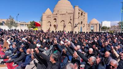 خروش عزاداران ولایتمدار دامغان