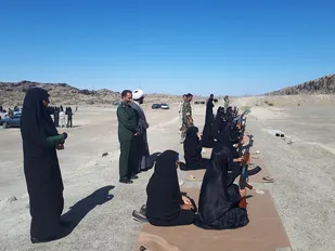 میدان تیر گردان کوثر خواهران سپاه میناب انجام شد