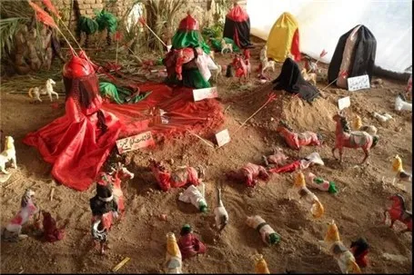 برگزاری نمایشگاه «از بقیع تا کربلا» در روستای تکه نهاوند