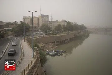 سوسنگرد در وضعیت بسیار خطرناک آلودگی هوا